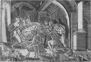 Lot 5686, Auction  112, Veneziano, Agostino, Die Geburt Christi (La nativité)