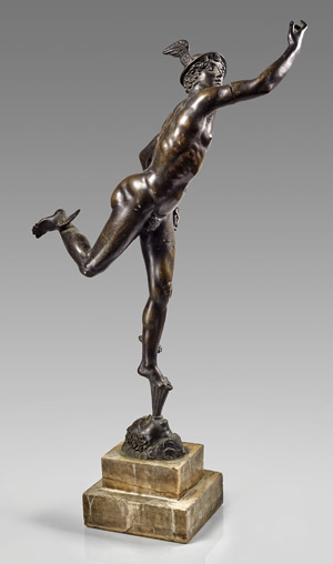 Lot 6205, Auction  112, Italienisch, 19. Jh. Fliegender Merkur