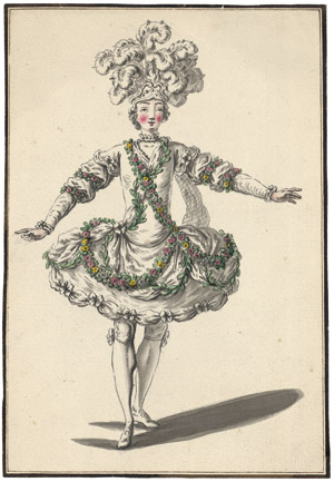 Lot 6466, Auction  112, Longuelune, Zacharias, Kostümentwurf