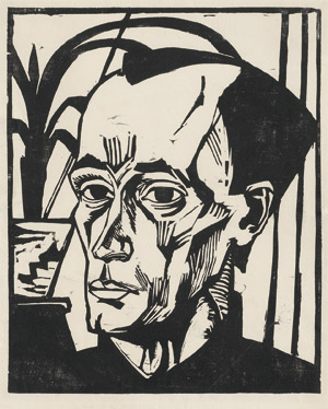 Lot 7148, Auction  112, Heckel, Erich, Selbstbildnis/Bildnis E. H.