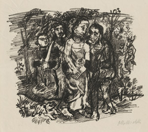 Lot 7195, Auction  112, Kokoschka, Oskar, Der Judaskuss (Gefangennahme Christi)