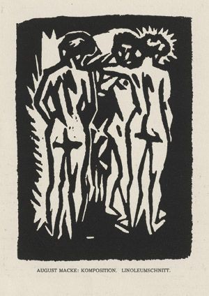 Lot 7233, Auction  112, Macke, August, Komposition (Drei weibliche Akte)