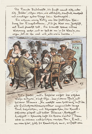Lot 8367, Auction  112, Zille, Heinrich, Beim Kartenspiel