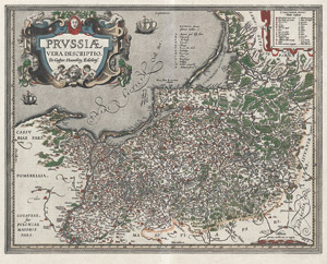 Lot 200, Auction  113, Ortelius, Abraham, Prussiae vera descriptio