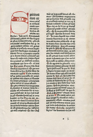 Lot 1263, Auction  113, Thomas von Aquin, Super secundo libro Sententiarum Petri Lombardi