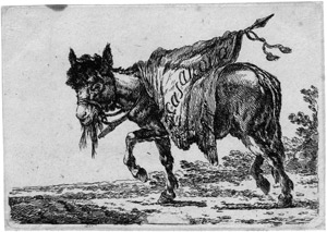 Lot 5296, Auction  113, Casanova, Francesco, Esel mit Standarte