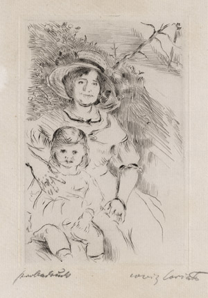Lot 7069, Auction  113, Corinth, Lovis, Mutter und Kind im Garten