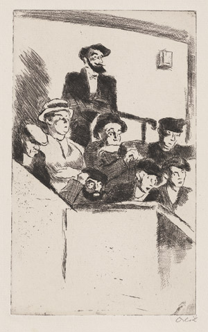 Lot 7348, Auction  113, Orlik, Emil, Zuhörer und Zuschauer