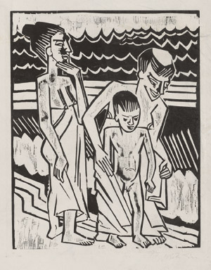 Lot 7360, Auction  113, Pechstein, Hermann Max, Badende mit Kind