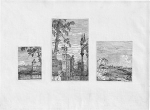 Lot 5433, Auction  114, Canaletto, Das Bischofsgrab/  Das kleine Monument/ Die Brücke mit dem Karren