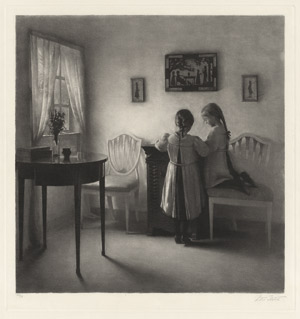 Lot 5560, Auction  114, Ilsted, Peter, Zwei spielende kleine Mädchen