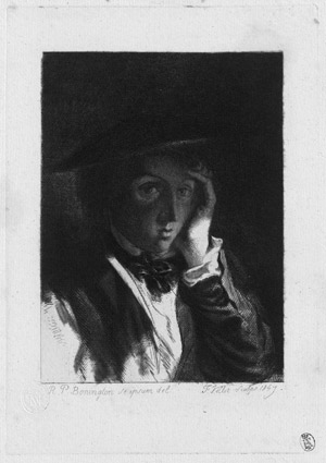 Lot 5598, Auction  114, Villot, Frédéric, Selbstbildnis des Richard Parkes Bonington