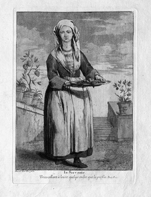 Lot 5683, Auction  114, David, Giovanni, La Servante travaillant à loisir