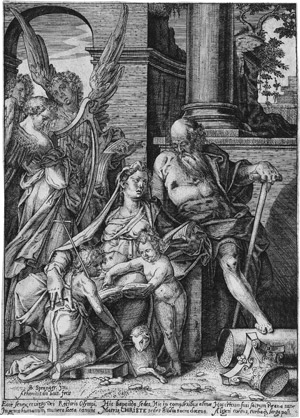 Lot 5688, Auction  114, Dubois, Anthonie, Die Hl. Familie mit dem Johannesknaben und Engeln