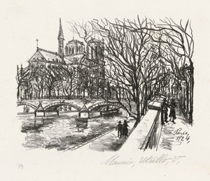 Lot 7498, Auction  114, Utrillo, Maurice, Notre Dame de Paris