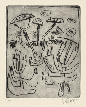 Lot 8295, Auction  114, Schmidt-Rottluff, Karl, Kiefernwald im Frühling