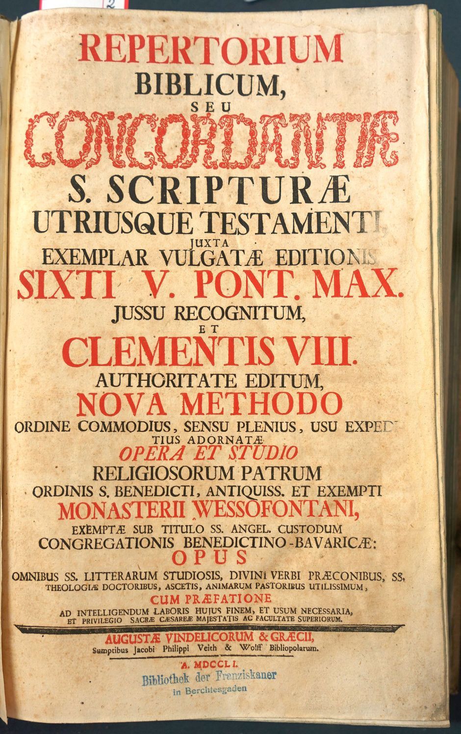 Lot 1242, Auction  115, Repertorium Biblicum, Repertorium Biblicum