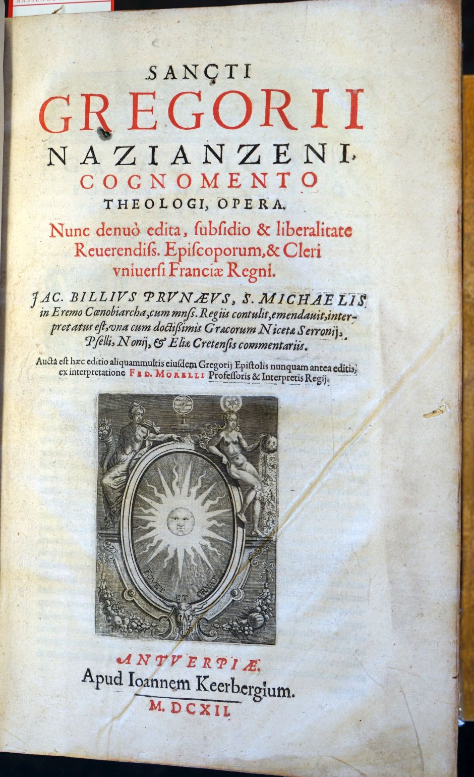 Lot 1281, Auction  115, Gregorius Nazianzenus, Cognomento theologi, opera