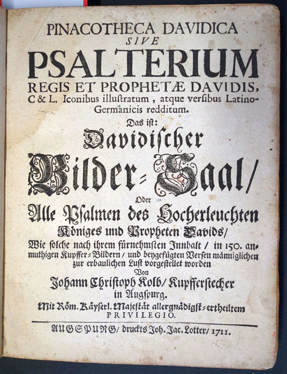 Lot 1296, Auction  115, Kolb, Johann Christoph, Pinacotheca Davidica