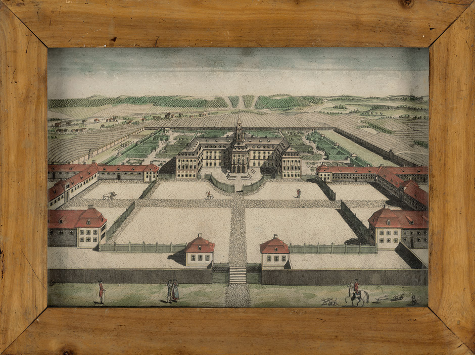 Lot 2250, Auction  115, Guckkastenbild, Schloss Hubertusburg