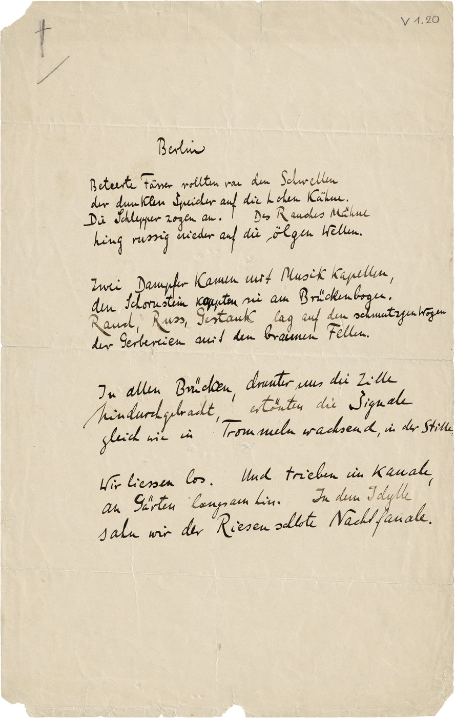 Lot 2596, Auction  115, Heym, Georg, Konvolut Manuskripte