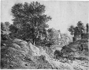 Lot 5298, Auction  115, Nathe, Christoph, Das Fuhrwerk im Hohlweg