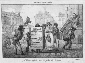 Lot 5369, Auction  115, Marlet, Jean-Henri, L’homme affiche sur le Place des Victoires