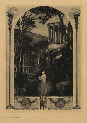 Lot 5413, Auction  115, Schennis, Friedrich von, Wassernymphe vor dem Vestatempel von Tivoli