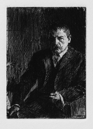 Lot 5423, Auction  115, Zorn, Anders, Selbstbildnis von 1904 I