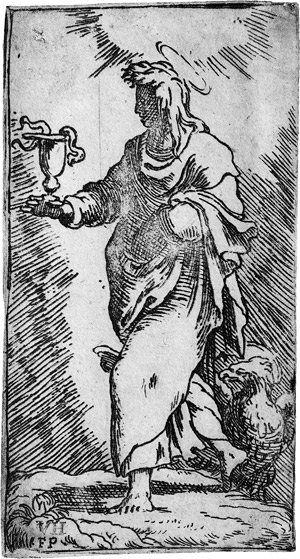 Lot 5603, Auction  115, Meister FP, Der Evangelist Johannes