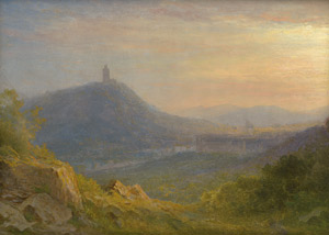 Lot 6040, Auction  115, Morgenstern, Carl, Oberitalienisches Tal im Abendlicht