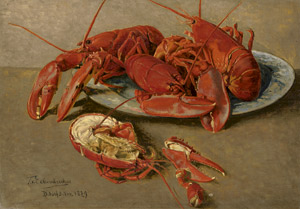 Lot 6076, Auction  115, Eckenbrecher, Themistokles von, Stillleben mit Hummern