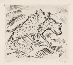 Lot 7106, Auction  115, Graphik & Handzeichnungen, 9 Blatt expressionistische Graphik