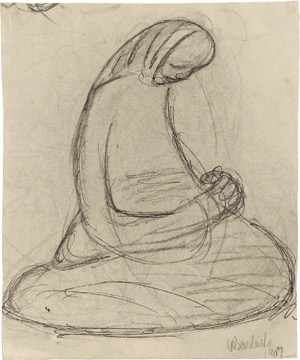 Lot 8049, Auction  115, Barlach, Ernst, Hockende Frau mit gefalteten Händen