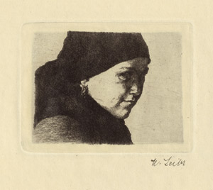 Lot 8321, Auction  115, Leibl, Wilhelm, Original Radirungen (sic!) von Wilhelm Leibl