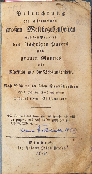 Lot 546, Auction  116, Beleuchtung der allgemeinen, großen Weltbegebenheiten