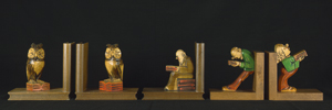 Lot 620, Auction  116, Buchstützen, Konvolut von 19 verschiedenen, individuell gestalteten Paaren Buchstützen und 5 