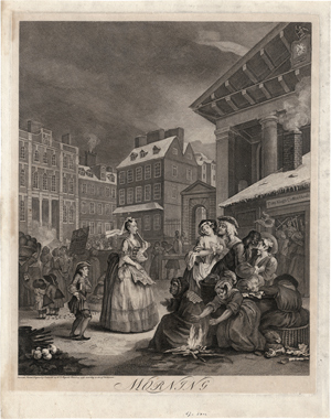 Lot 5249, Auction  116, Hogarth, William, Die vier Tageszeiten