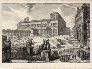 Lot 5290, Auction  116, Piranesi, Giovanni Battista, Veduta della Piazza di Monte Cavallo