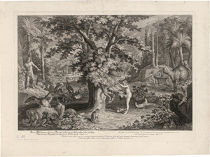 Lot 5298, Auction  116, Ridinger, Johann Elias, Das Paradies oder Die Schöpfung