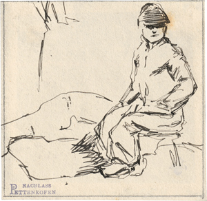 Lot 6331, Auction  116, Pettenkofen, August Xaver Karl Ritter von, Figurenstudien und Landschaften