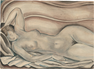 Lot 7218, Auction  116, Johansen, Einer, Liegender Frauenakt