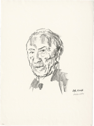 Lot 7237, Auction  116, Kokoschka, Oskar, Konrad Adenauer