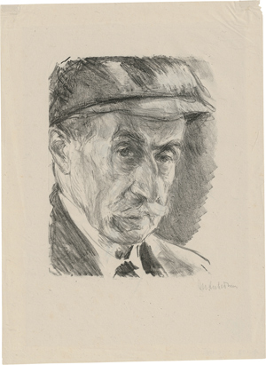 Lot 7282, Auction  116, Liebermann, Max, Selbstbildnis mit Mütze