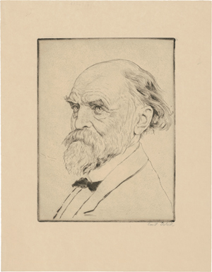 Lot 7344, Auction  116, Orlik, Emil, Bildnis Ferdinand Tönnies