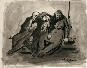 Lot 7379, Auction  116, Riester, Rudolf, Auf der Wartebank