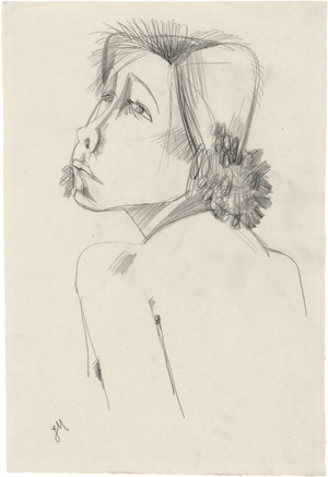 Lot 8242, Auction  116, Mammen, Jeanne, Rückenhalbakt einer Frau mit Locken