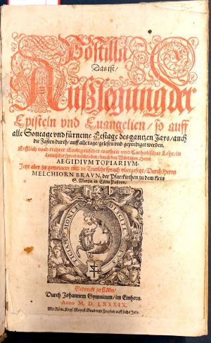 Lot 1309, Auction  117, Prieele, Gilles vanden, Postilla, das ist Außlegung der Episteln und Evangelien