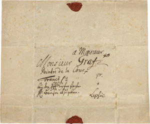 Lot 2656, Auction  117, Lippert, Philipp Daniel, Brief an Anton Graff