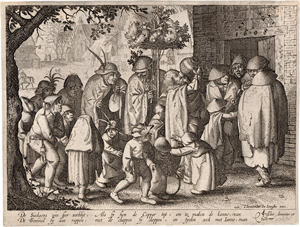 Lot 5214, Auction  117, Visscher, Claes Jansz., Der Leprosenumzug am kupfernen Montag